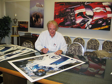 Dan Gurney Signing Prints